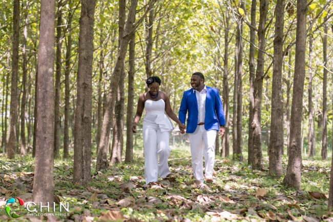 Happily walking in love