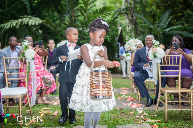 Flower girl and ring bearer Boone Hall