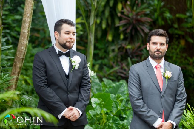 The Groom awaits his bride